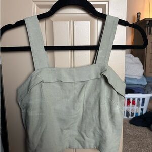 Women's Green Sleeveless Top